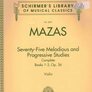 Mazas 75 Studies Complete Violin